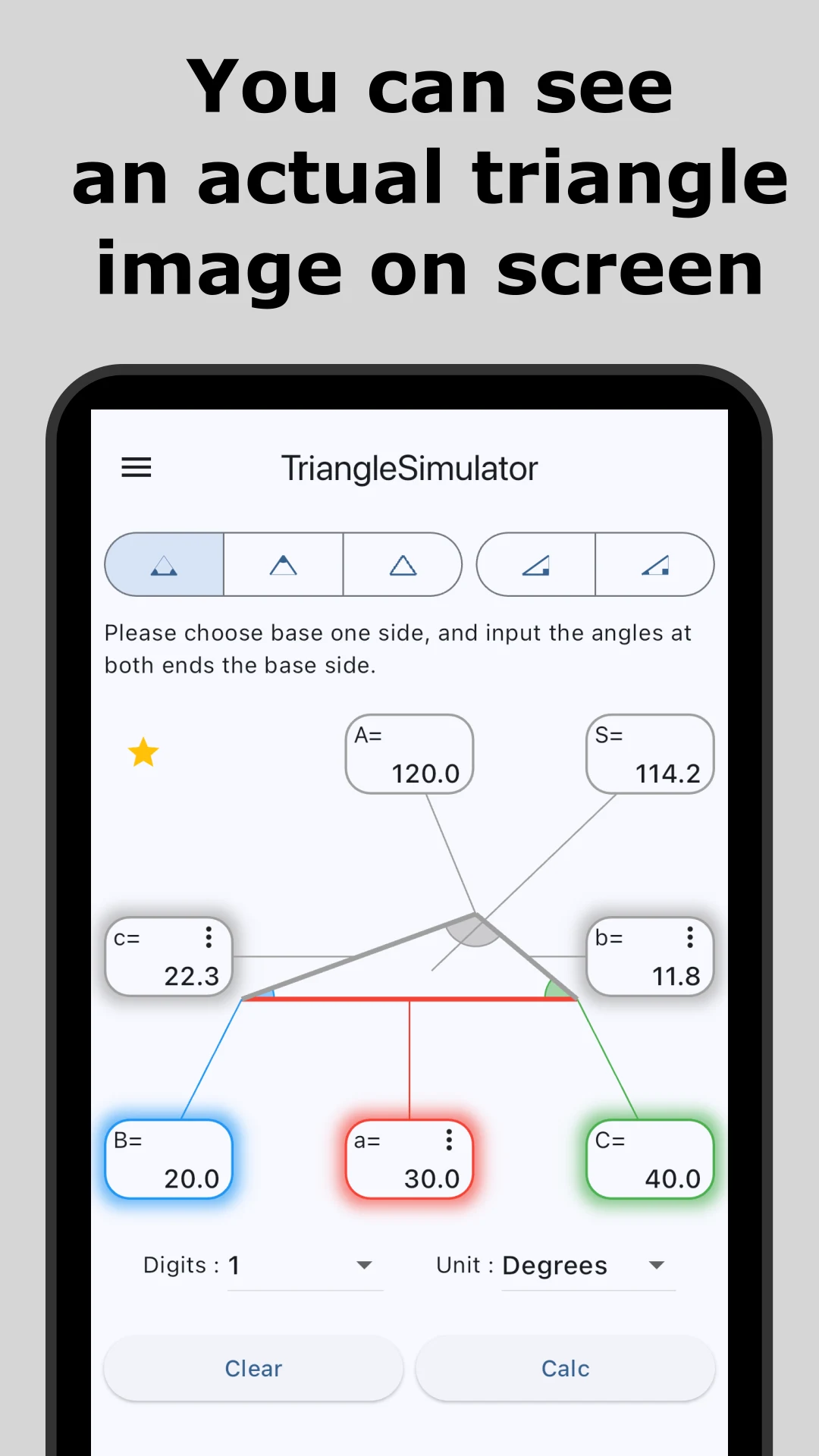 Triangle Simulator screenshot